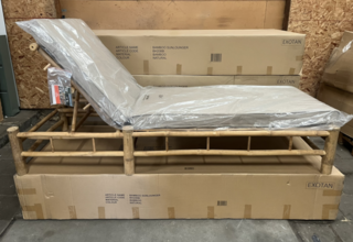 3x Liggbedden Bamboo Exotan, Bruin
